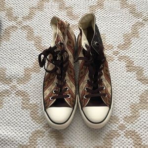 burnt umber hightop converse